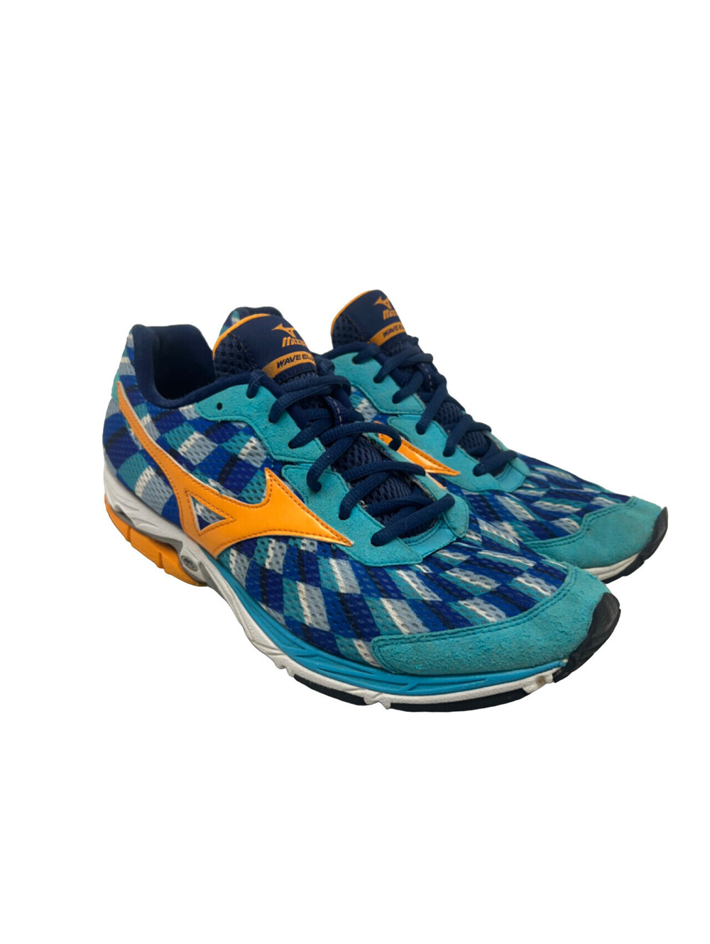 Mizuno Women's Wave Elixir 8 Running Sneakers 8KN-34956 Blue/Orange Size 10.5M